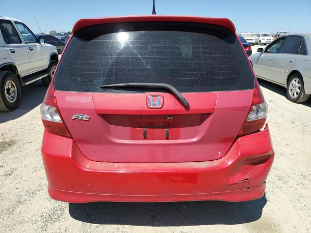 JHMGD38678S059235 - 2008 HONDA FIT SPORT RED photo 6