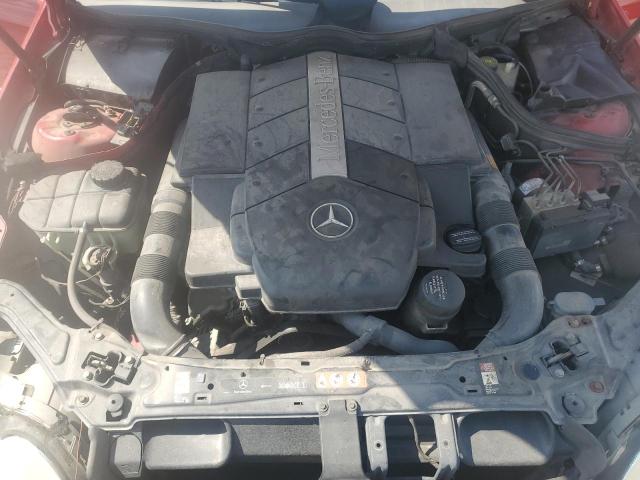 WDBTJ75J85F138215 - 2005 MERCEDES-BENZ CLK 500 RED photo 11