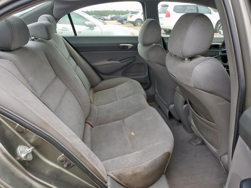 1HGFA16596L137348 - 2006 HONDA CIVIC LX GRAY photo 10
