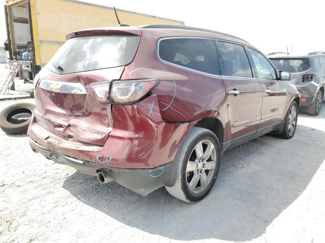 1GNKRJKD4GJ132033 - 2016 CHEVROLET TRAVERSE LTZ MAROON photo 3