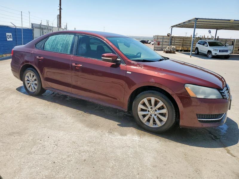 1VWAT7A37EC028796 - 2014 VOLKSWAGEN PASSAT S მუქწითელი ფოტო 4