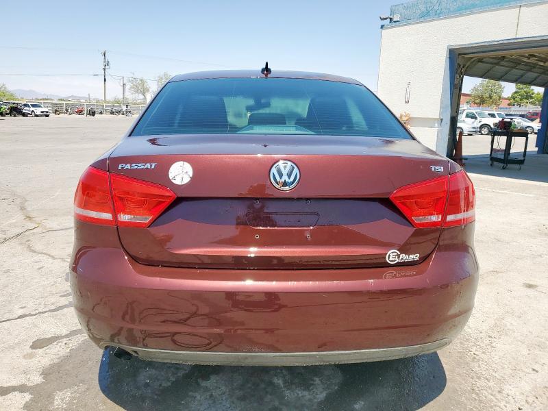 1VWAT7A37EC028796 - 2014 VOLKSWAGEN PASSAT S მუქწითელი ფოტო 6
