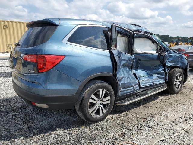 5FNYF6H58GB067364 - 2016 HONDA PILOT EXL BLUE photo 3