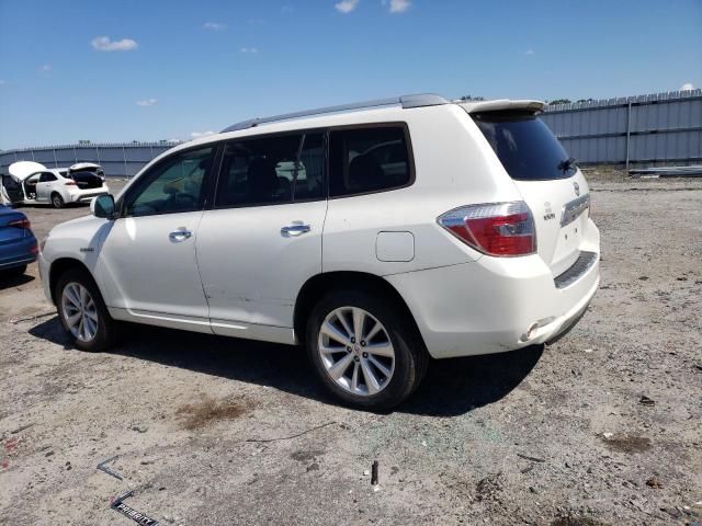 JTEEW44A292032797 - 2009 TOYOTA HIGHLANDER HYBRID LIMITED WHITE photo 2