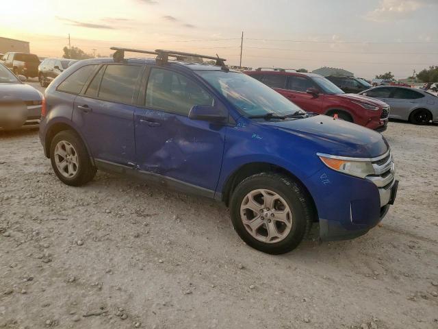 2FMDK3JC1DBA22546 - 2013 FORD EDGE SEL 蓝色 照片 4