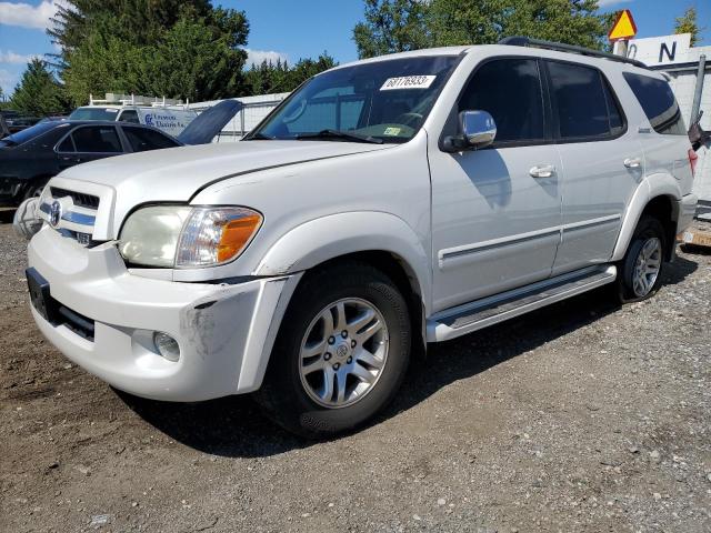 5TDBT48A37S281741 - 2007 TOYOTA SEQUOIA LIMITED WHITE photo 1