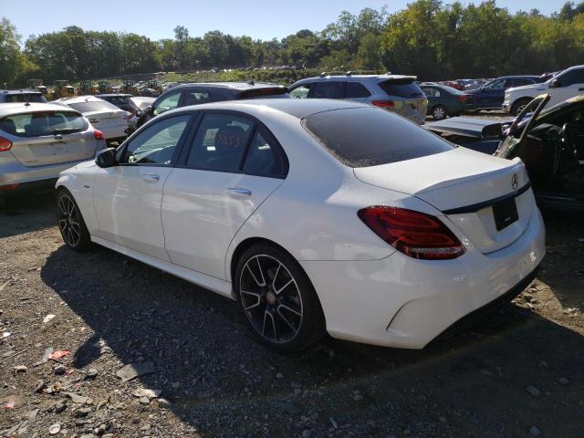 55SWF6EB6GU126668 - 2016 MERCEDES-BENZ C 450 4MATIC AMG WHITE photo 2