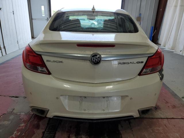 2G4GV5GV5D9226900 - 2013 BUICK REGAL GS WHITE photo 6