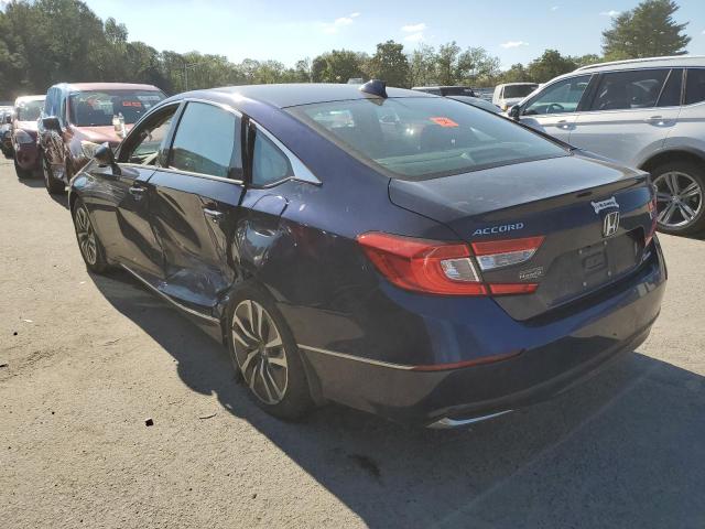 1HGCV3F48JA010606 - 2018 HONDA ACCORD HYBRID EX BLUE photo 2