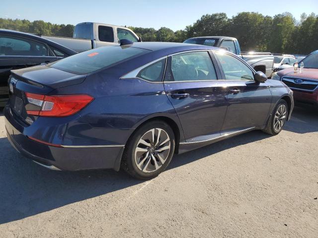 1HGCV3F48JA010606 - 2018 HONDA ACCORD HYBRID EX BLUE photo 3