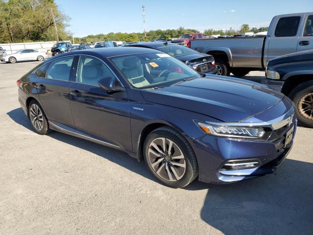 1HGCV3F48JA010606 - 2018 HONDA ACCORD HYBRID EX BLUE photo 4