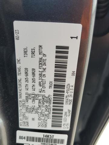 5TFMA5DB1PX080577 - 2023 TOYOTA TUNDRA CREWMAX PLATINUM Schwarz Foto 13