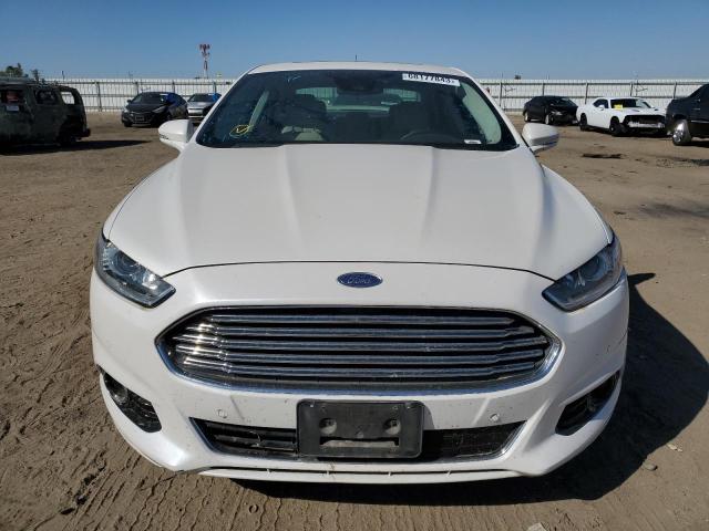 3FA6P0RU9FR201258 - 2015 FORD FUSION TITANIUM HEV WHITE photo 5