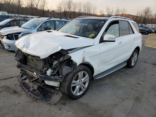 4JGDA5HB3EA371880 - 2014 MERCEDES-BENZ ML 350 4MATIC WHITE photo 1