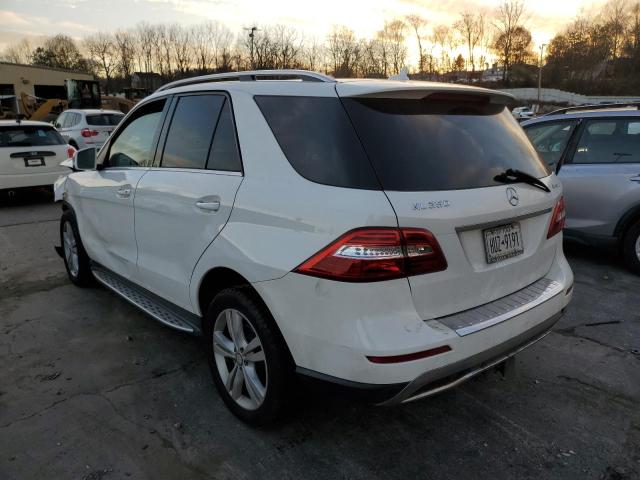 4JGDA5HB3EA371880 - 2014 MERCEDES-BENZ ML 350 4MATIC WHITE photo 2