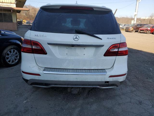 4JGDA5HB3EA371880 - 2014 MERCEDES-BENZ ML 350 4MATIC WHITE photo 6