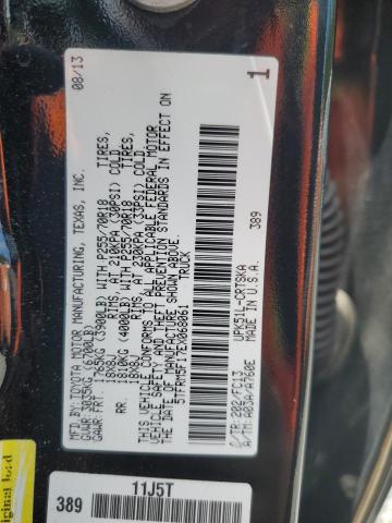 5TFRM5F17EX068061 - 2014 TOYOTA TUNDRA DOUBLE CAB SR BLACK photo 13