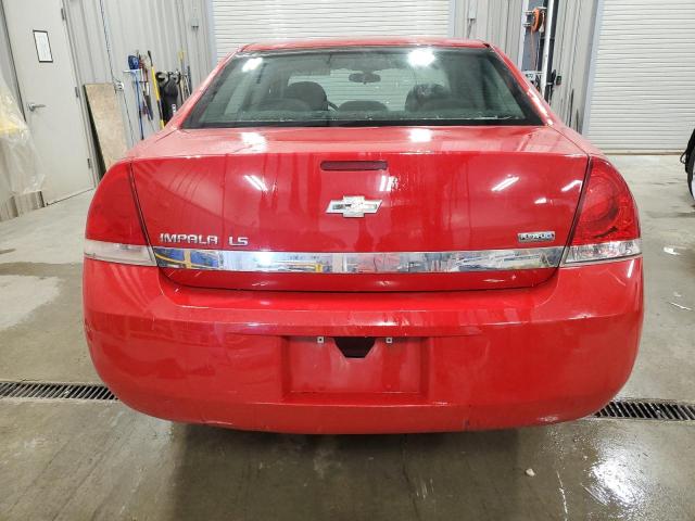 2G1WB57K991291858 - 2009 CHEVROLET IMPALA LS RED photo 6