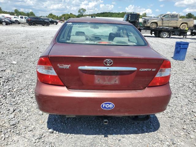 4T1BE32K74U333123 - 2004 TOYOTA CAMRY LE RED photo 6