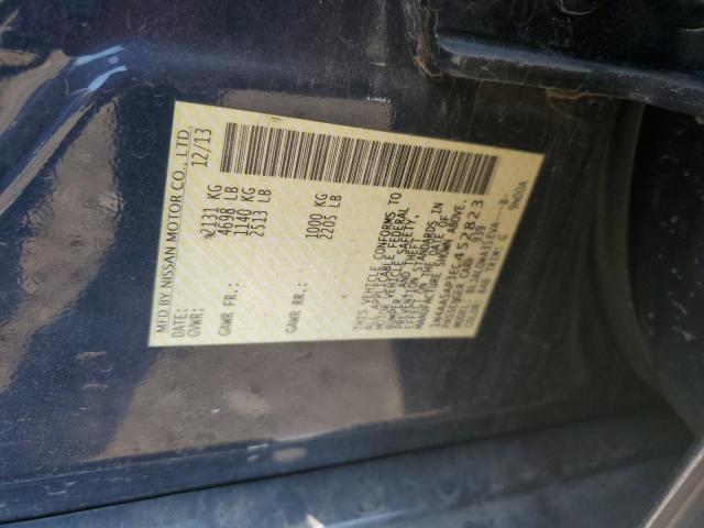 1N4AA5AP3EC452823 - 2014 NISSAN MAXIMA S BLUE photo 13