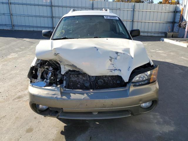 4S3BH665237643954 - 2003 SUBARU LEGACY OUTBACK WHITE photo 5