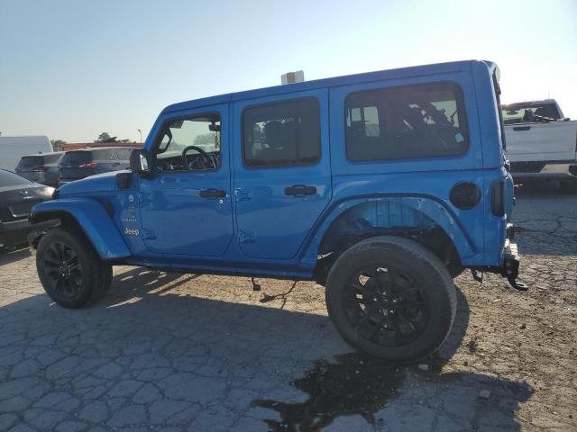 1C4JJXP60MW857202 - 2021 JEEP WRANGLER U SAHARA 4XE BLUE photo 2