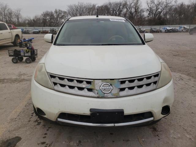 JN8AZ08T07W526441 - 2007 NISSAN MURANO SL WHITE photo 5