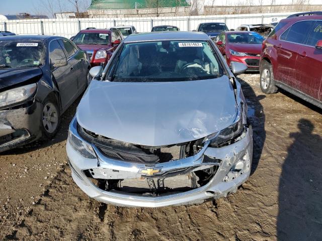 3G1BF6SM7KS599459 - 2019 CHEVROLET CRUZE PREM SILVER photo 5