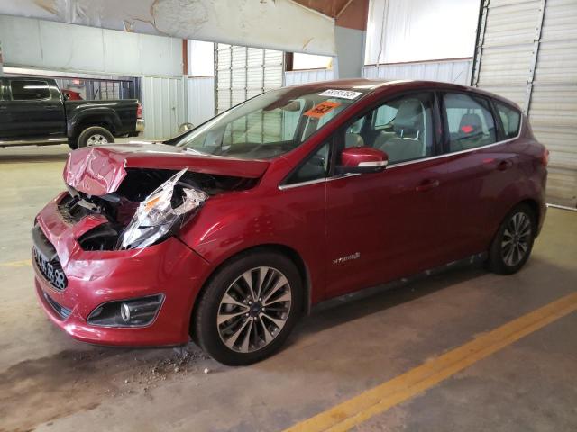 1FADP5DU4HL100691 - 2017 FORD C-MAX TITANIUM RED photo 1