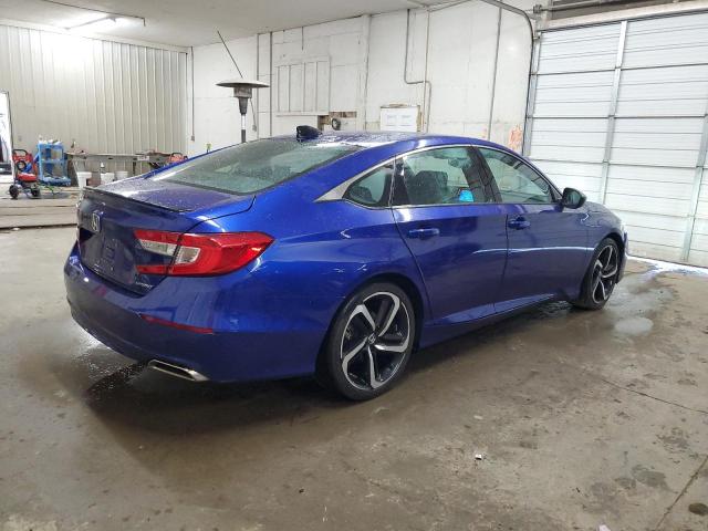 1HGCV1F31NA036210 - 2022 HONDA ACCORD SPORT BLUE photo 3