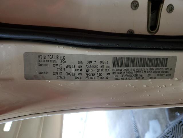 1C4PJMBX0LD624598 - 2020 JEEP CHEROKEE TRAILHAWK WHITE photo 14