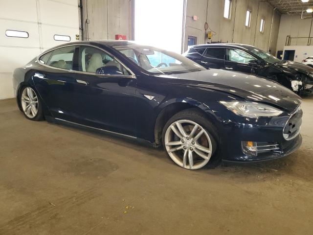 5YJSA1CN7DFP17280 - 2013 TESLA MODEL S Կապույտ լուսանկար 4