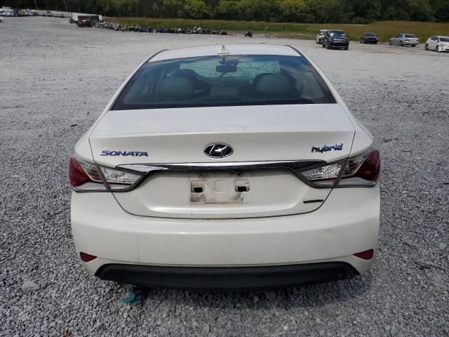 KMHEC4A45DA084009 - 2013 HYUNDAI SONATA HYBRID WHITE photo 6