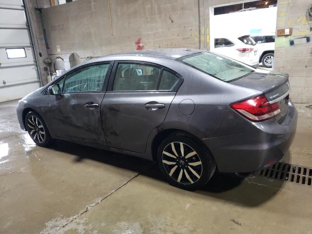 2HGFB2F99FH500489 - 2015 HONDA CIVIC EXL GRAY photo 2