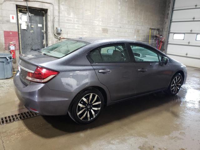 2HGFB2F99FH500489 - 2015 HONDA CIVIC EXL GRAY photo 3