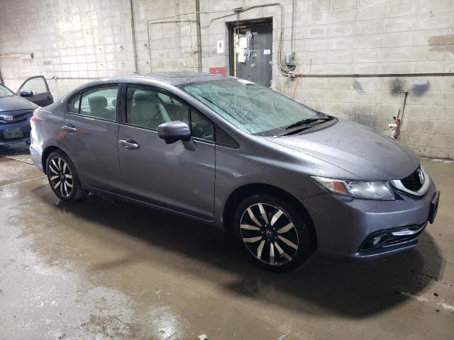 2HGFB2F99FH500489 - 2015 HONDA CIVIC EXL GRAY photo 4