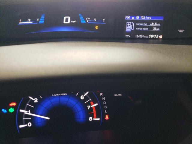 2HGFB2F99FH500489 - 2015 HONDA CIVIC EXL GRAY photo 9