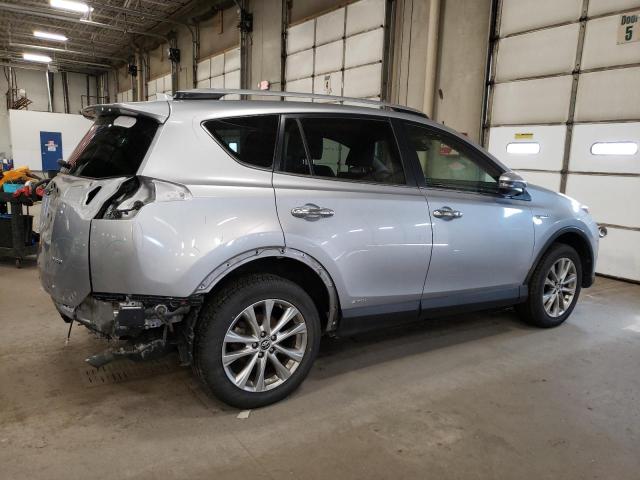 JTMDJREV4JD171979 - 2018 TOYOTA RAV4 HV LIMITED SILVER photo 3