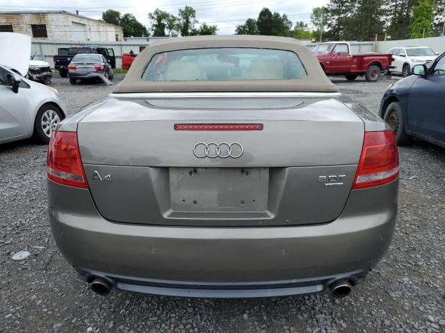 WAUDF48H39K003135 - 2009 AUDI A4 2.0T CABRIOLET QUATTRO GRAY photo 6