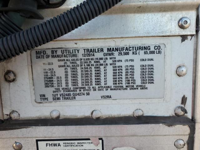 1UYVS2485GU427450 - 2016 UTILITY VS2RA Ağ foto 10