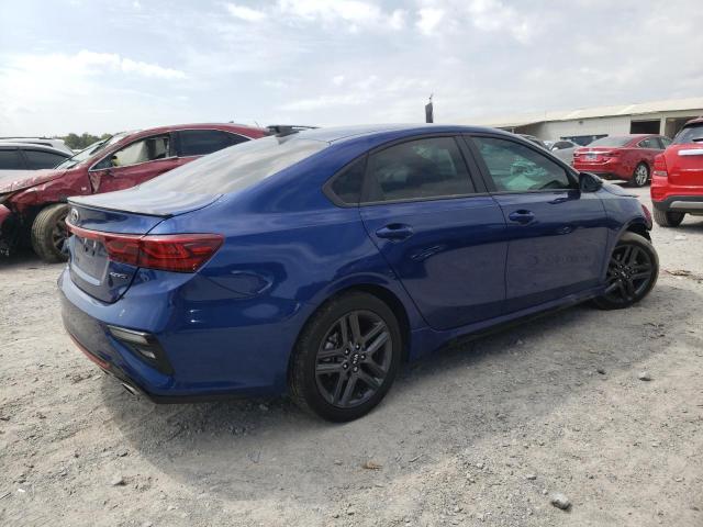 3KPF34AD6ME349784 - 2021 KIA FORTE GT LINE BLUE photo 3