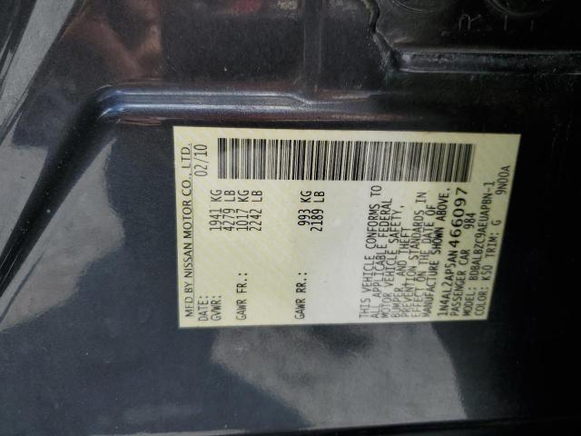 1N4AL2AP5AN466097 - 2010 NISSAN ALTIMA BASE 灰色 照片 12