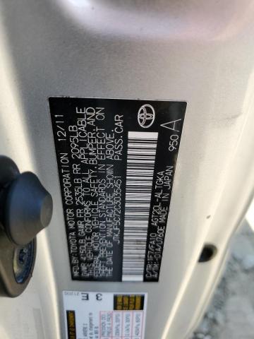 JTKJF5C72C3035451 - 2012 TOYOTA SCION TC Plata foto 13