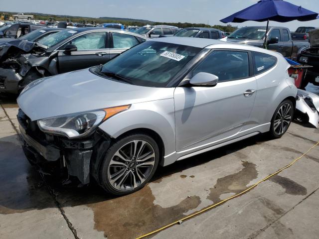 KMHTC6AE5GU265254 - 2016 HYUNDAI VELOSTER TURBO SILVER photo 1