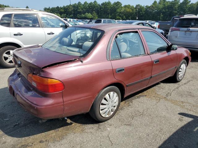 1Y1SK5288XZ410579 - 1999 CHEVROLET GEO PRIZM BASE MAROON photo 3