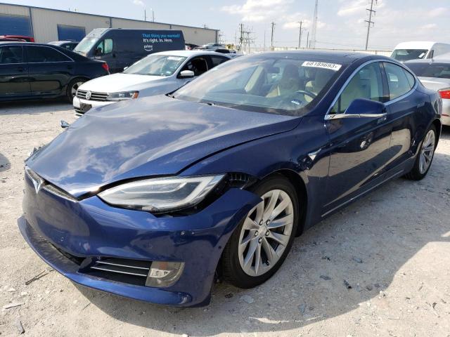 5YJSA1E21GF168442 - 2016 TESLA MODEL S ლურჯი ფოტო 1