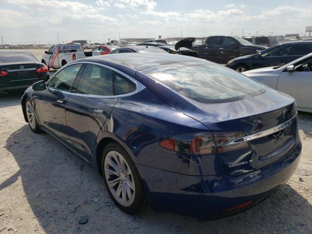 5YJSA1E21GF168442 - 2016 TESLA MODEL S ლურჯი ფოტო 2