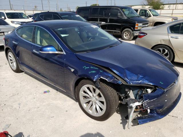 5YJSA1E21GF168442 - 2016 TESLA MODEL S ლურჯი ფოტო 4