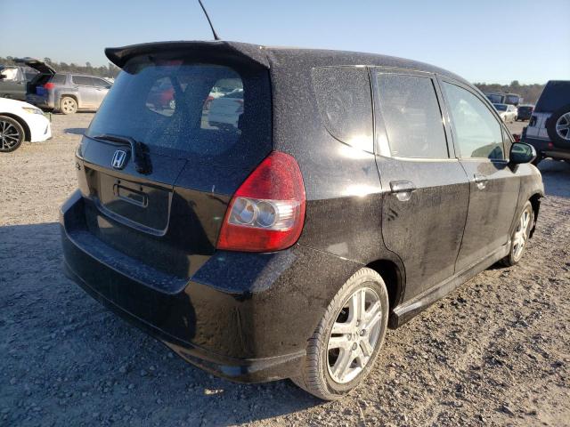 JHMGD37677S055198 - 2007 HONDA FIT S 黑色 照片 4