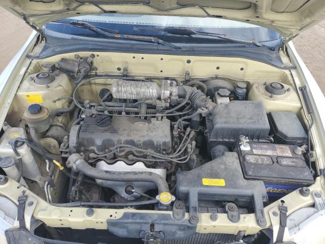 KMHCF35G32U205497 - 2002 HYUNDAI ACCENT L SILVER photo 11